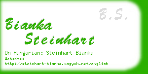 bianka steinhart business card